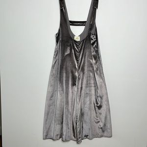 NWT ANTHROPOLOGIE MAEVE Gray Velvet Romper‎ Sz XS